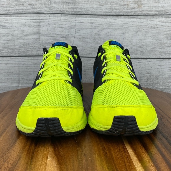 Nike Zoom Fly Volt Yellow Blue Black Running Shoe 630915-704 Men’s Size 10 - Picture 7 of 12